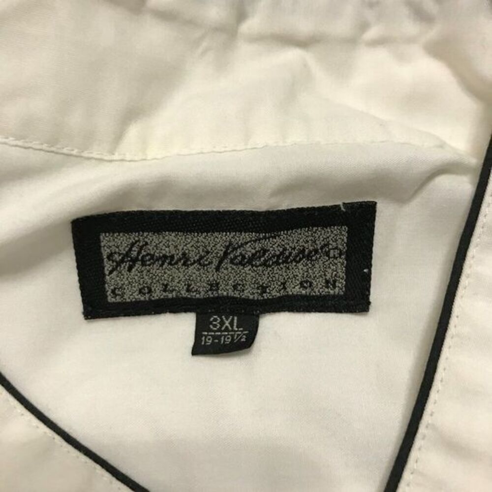 Vintage HENRI VALDISE long sleeve hidden button front shirt 3XL - Picture 4 of 4